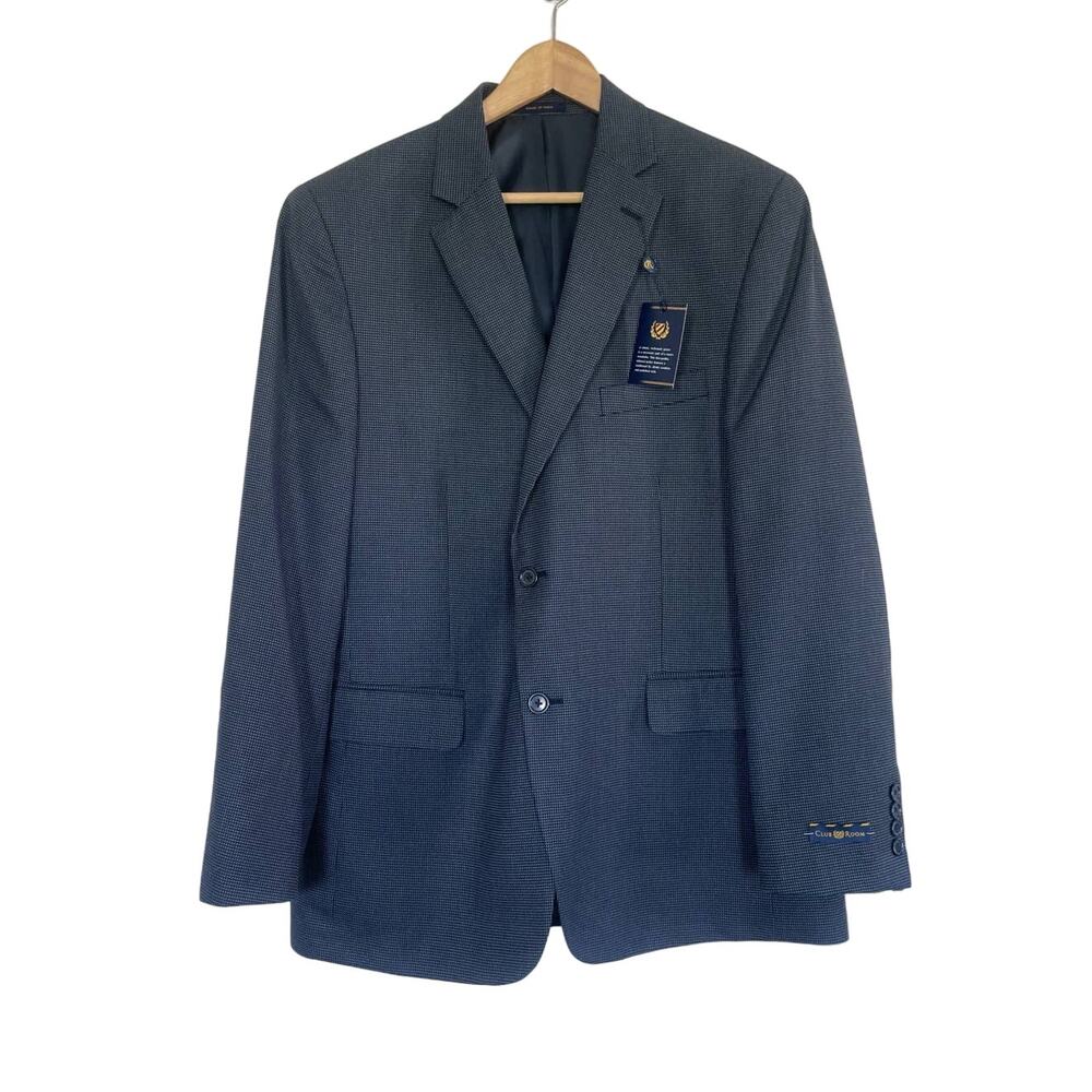 nwt CLUB ROOM classic navy blue sports jacket blazer